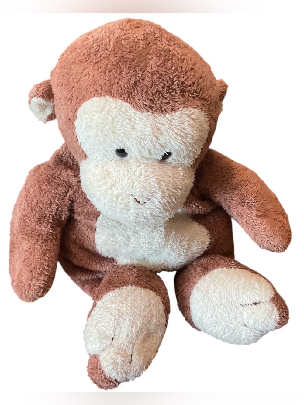TY Pluffies Dangles The Monkey Plush Stuffed TyLux 2002 Floppy Soft 11”